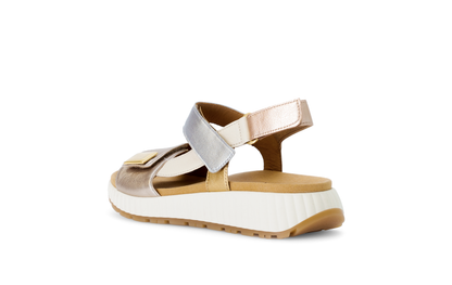 Gabor 84.582.62 Gold Combi F Fit Slingback Sandals