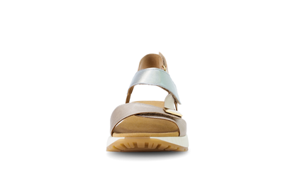 Gabor 84.582.62 Gold Combi F Fit Slingback Sandals