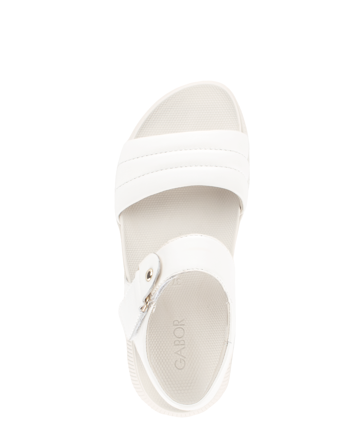 Gabor 84.610.20 Latte Cream F Fit Slingback Platform Sandals