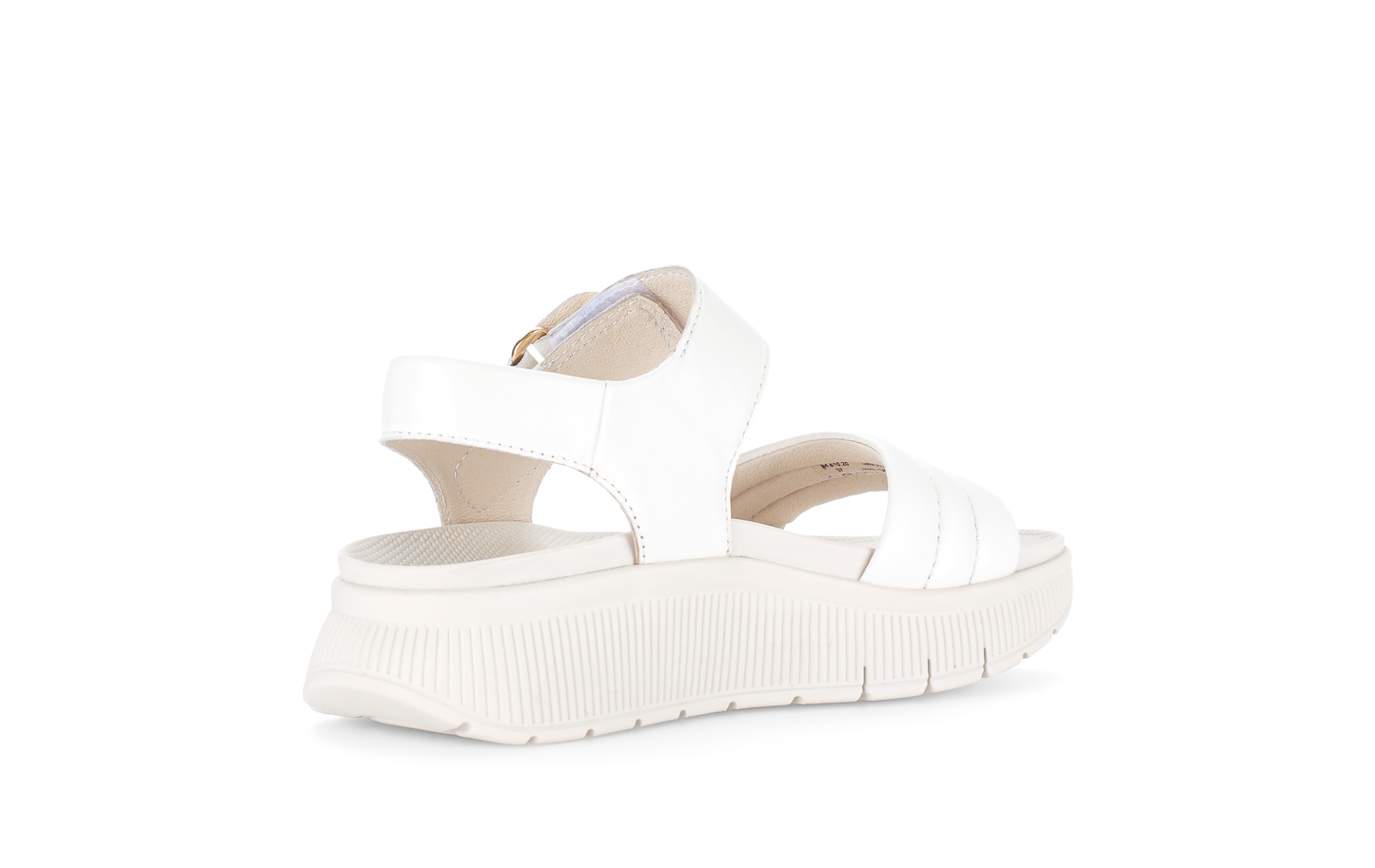 Gabor 84.610.20 Latte Cream F Fit Slingback Platform Sandals