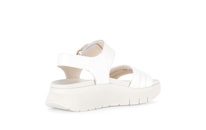 Gabor 84.610.20 Latte Cream F Fit Slingback Platform Sandals