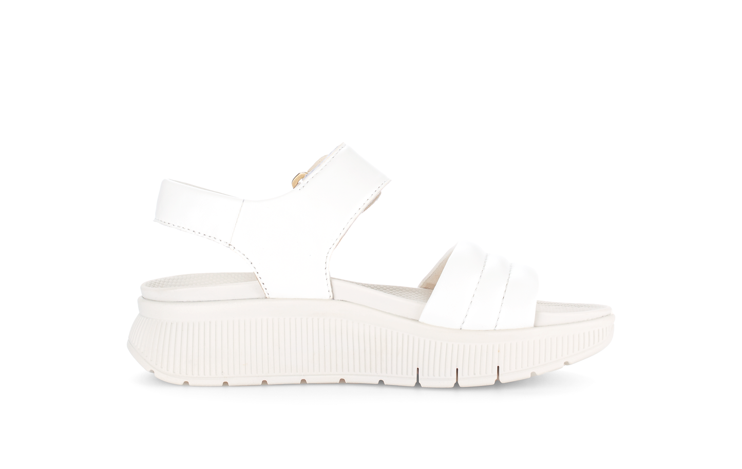 Gabor 84.610.20 Latte Cream F Fit Slingback Platform Sandals