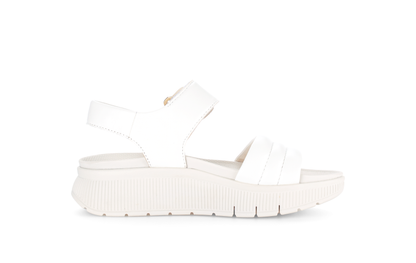 Gabor 84.610.20 Latte Cream F Fit Slingback Platform Sandals