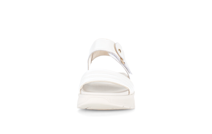 Gabor 84.610.20 Latte Cream F Fit Slingback Platform Sandals