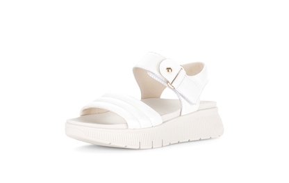 Gabor 84.610.20 Latte Cream F Fit Slingback Platform Sandals