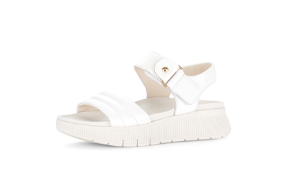 Gabor 84.610.20 Latte Cream F Fit Slingback Platform Sandals