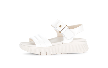 Gabor 84.610.20 Latte Cream F Fit Slingback Platform Sandals