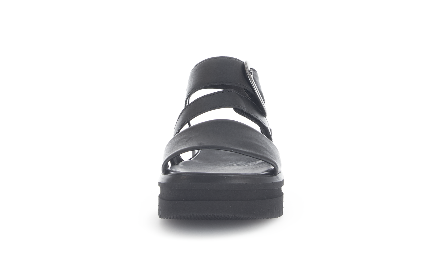 Gabor 84.627.27 Black F Fit Slingback Platform Sandals