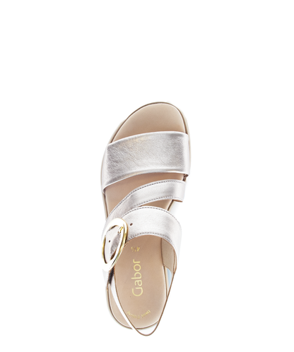 Gabor 84.627.62 Gold F Fit Slingback Sandals