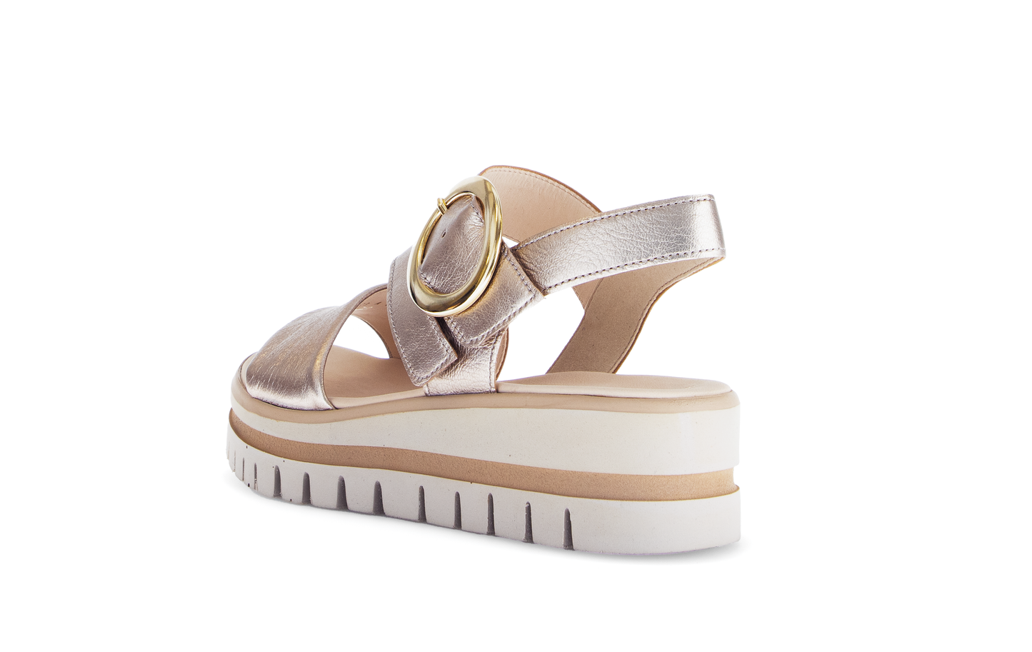 Gabor 84.627.62 Gold F Fit Slingback Sandals