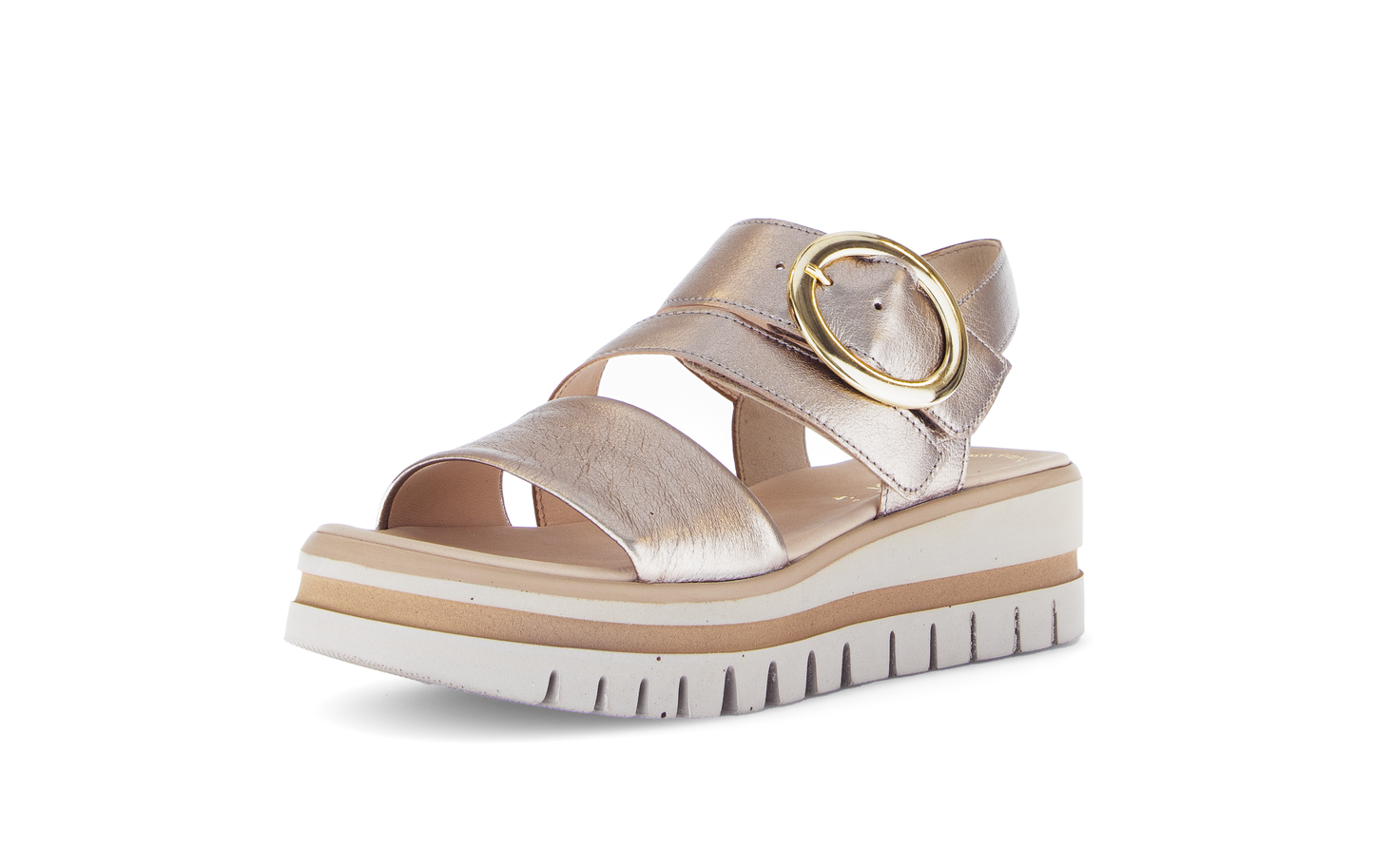 Gabor 84.627.62 Gold F Fit Slingback Sandals
