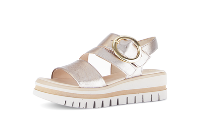Gabor 84.627.62 Gold F Fit Slingback Sandals
