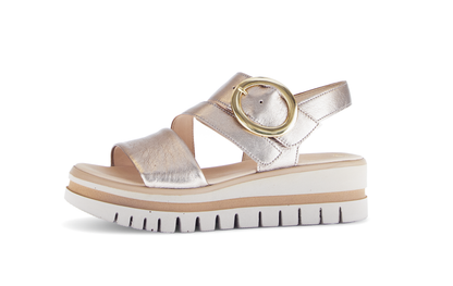 Gabor 84.627.62 Gold F Fit Slingback Sandals