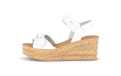 Gabor 84.653.20 Latte Cream Wedge F Fit Sandals