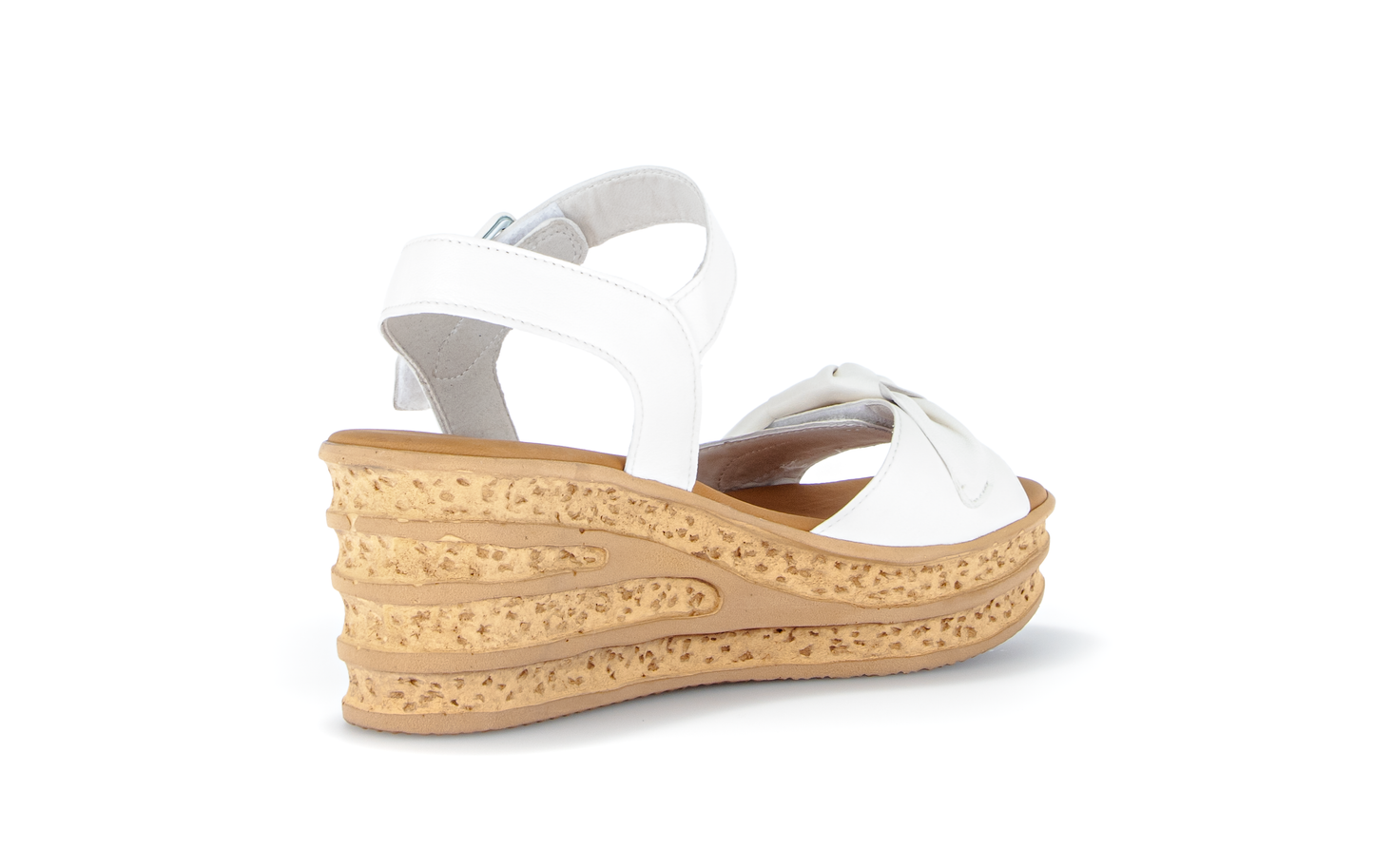 Gabor 84.653.20 Latte Cream Wedge F Fit Sandals