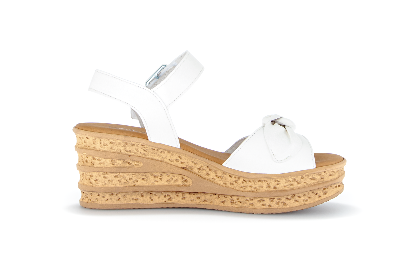 Gabor 84.653.20 Latte Cream Wedge F Fit Sandals