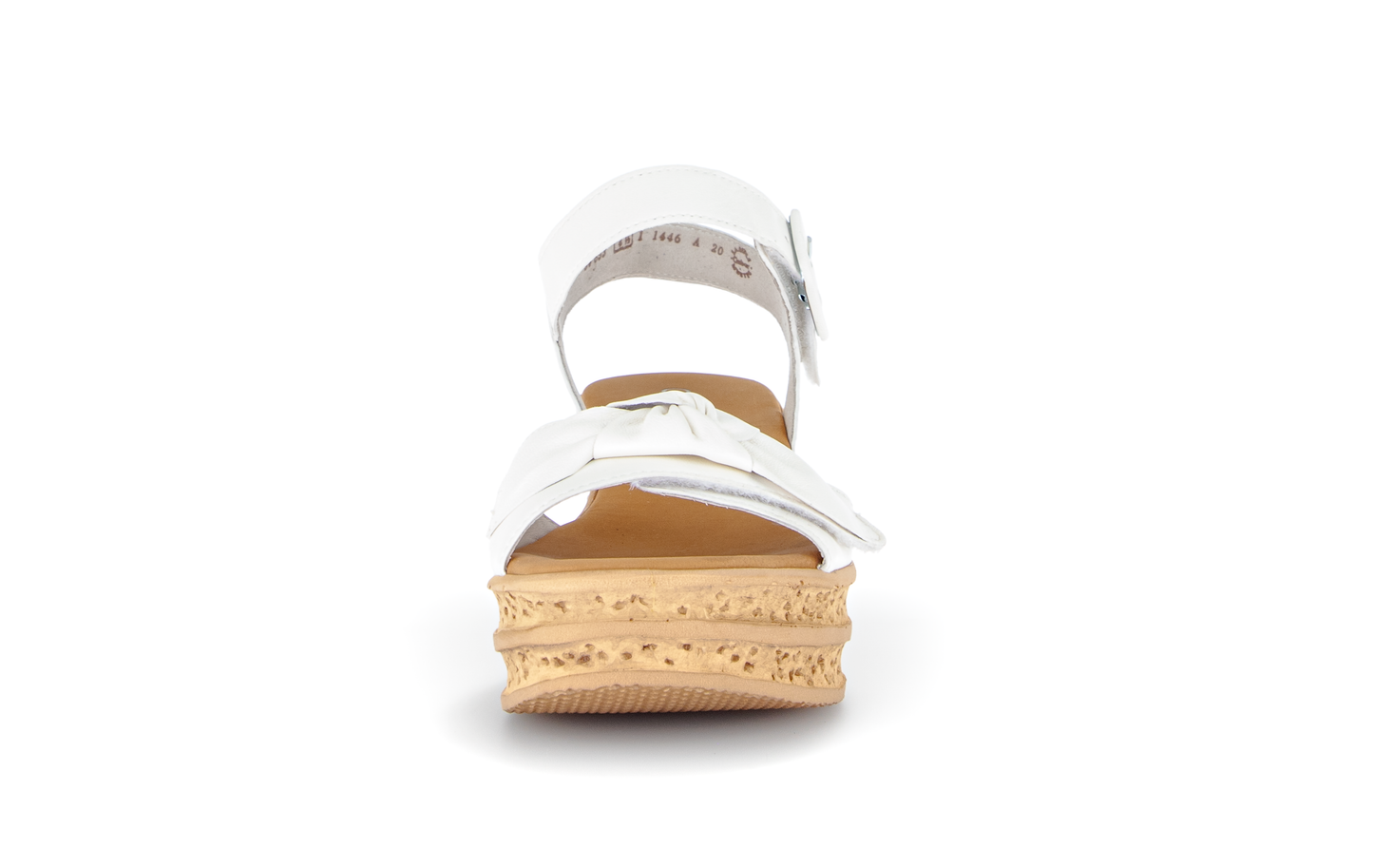 Gabor 84.653.20 Latte Cream Wedge F Fit Sandals