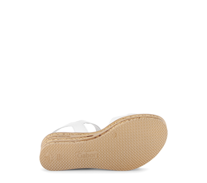 Gabor 84.653.20 Latte Cream Wedge F Fit Sandals