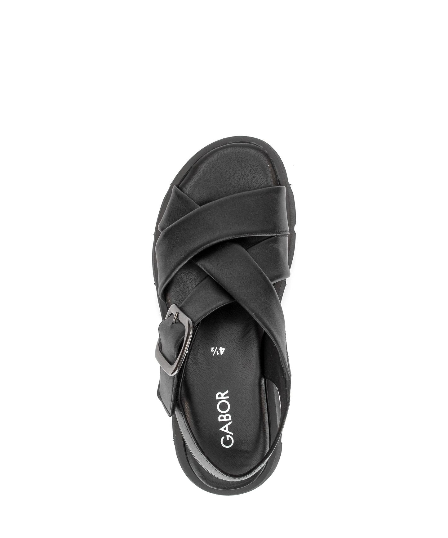 Gabor 84.752.27 Black F Fit Slingback Sandals