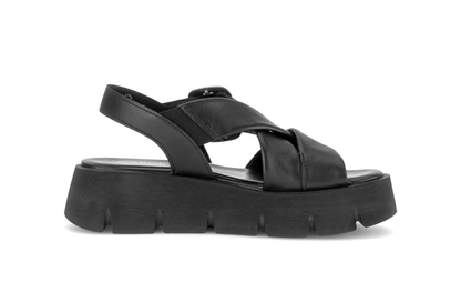 Gabor 84.752.27 Black F Fit Slingback Sandals