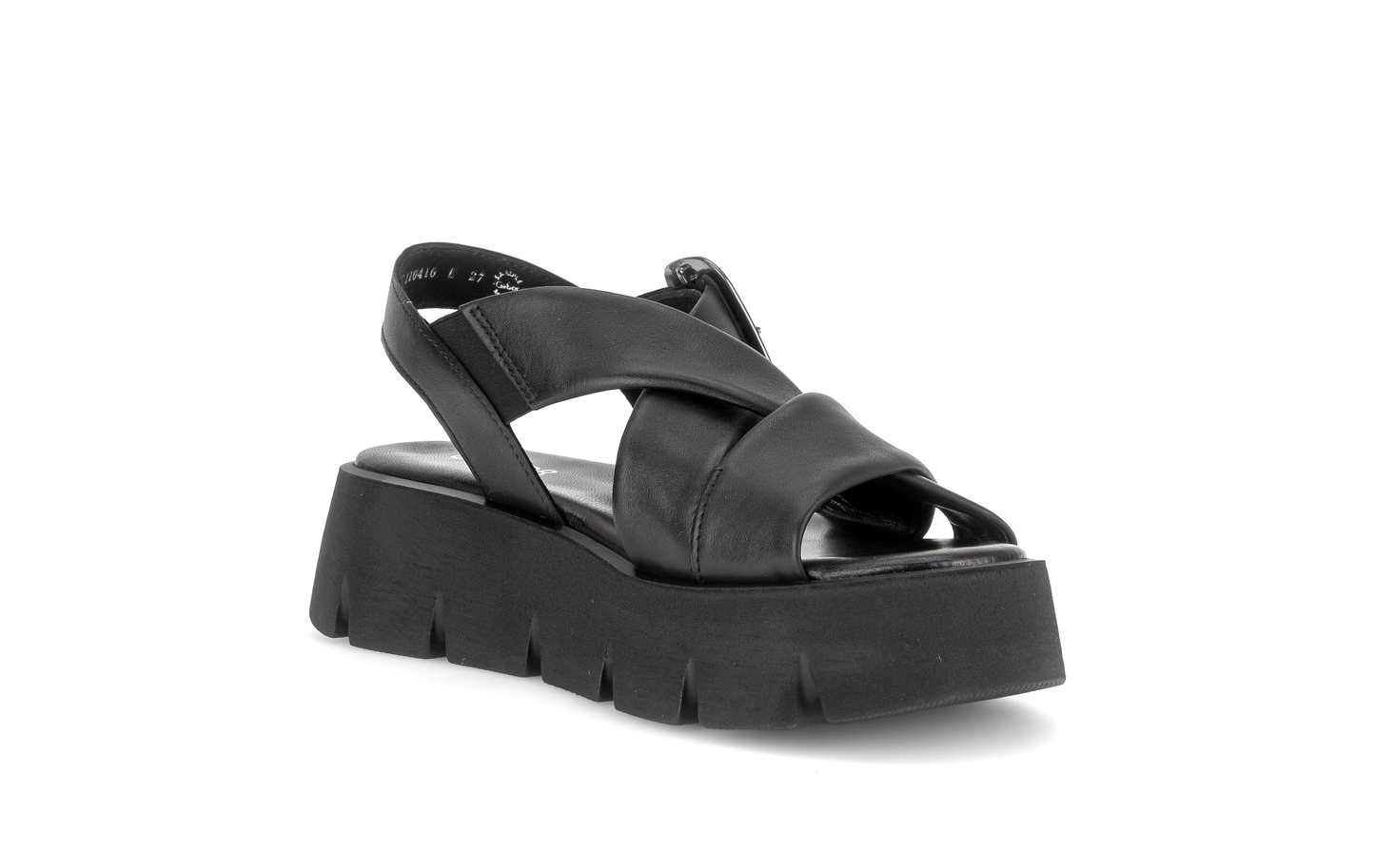 Gabor 84.752.27 Black F Fit Slingback Sandals