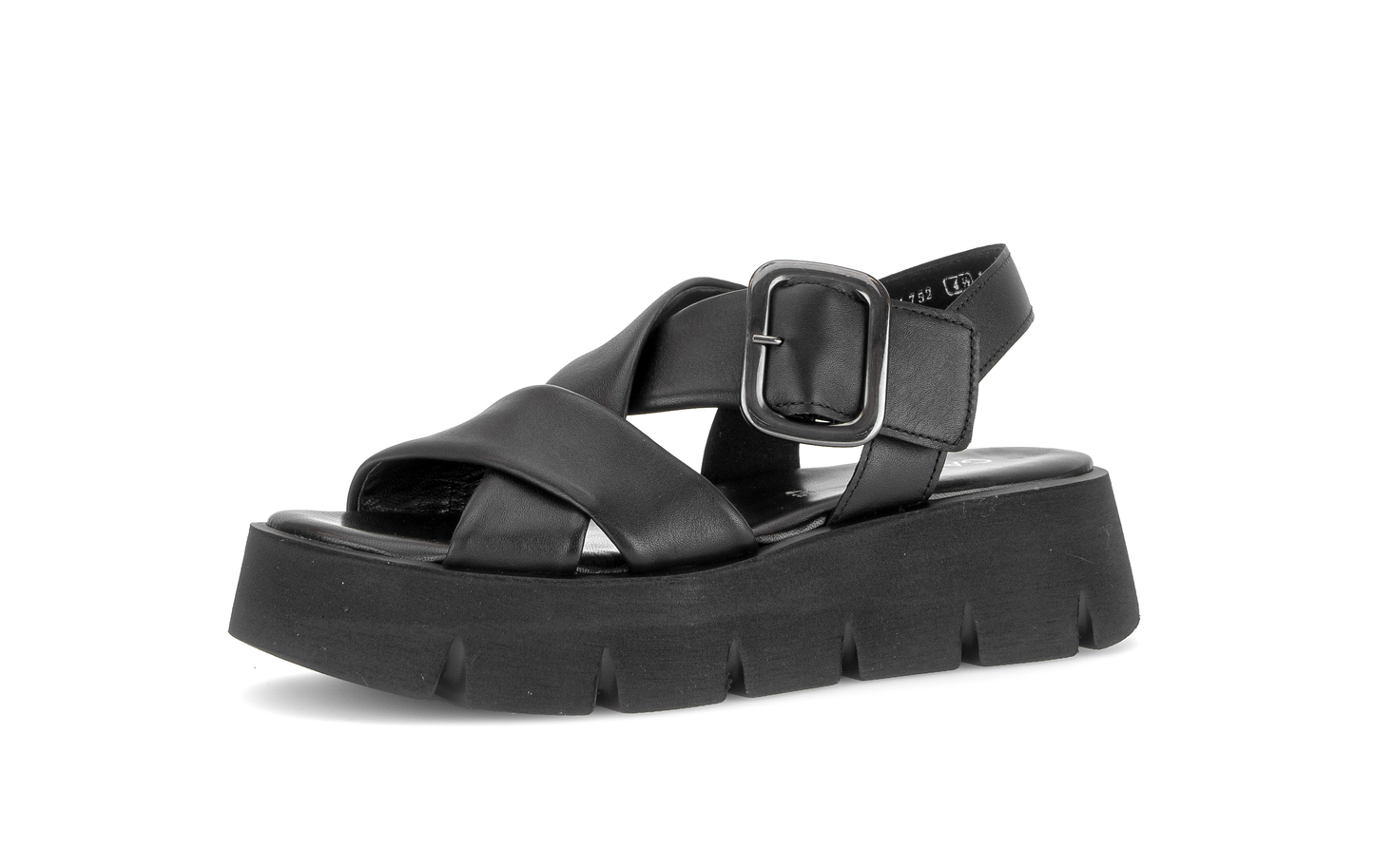 Gabor 84.752.27 Black F Fit Slingback Sandals