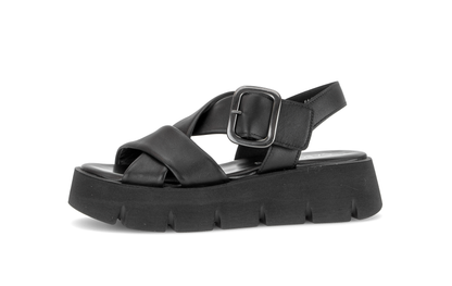 Gabor 84.752.27 Black F Fit Slingback Sandals