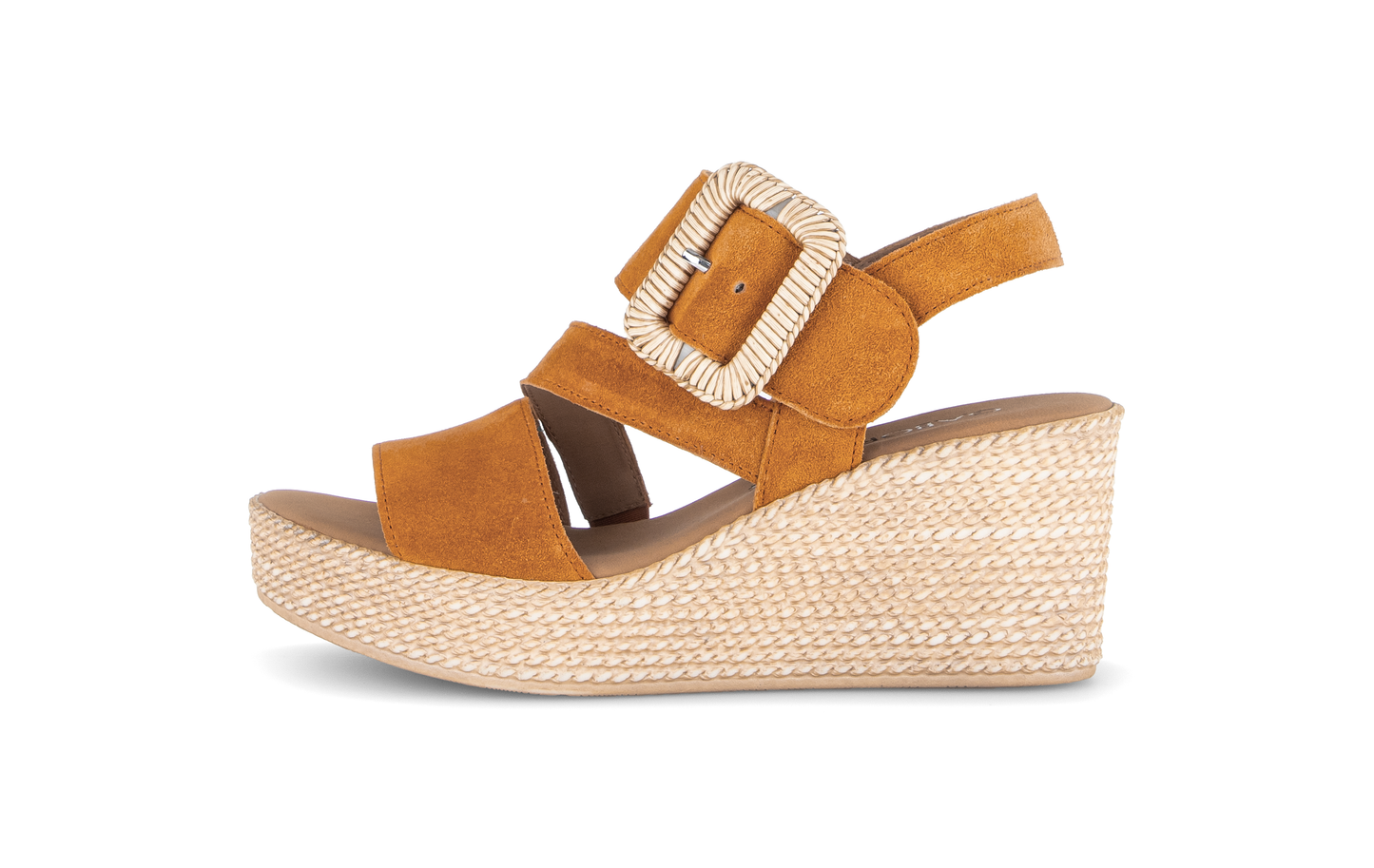 Gabor 84.771.10 Mustard Suede Wedge Sandals