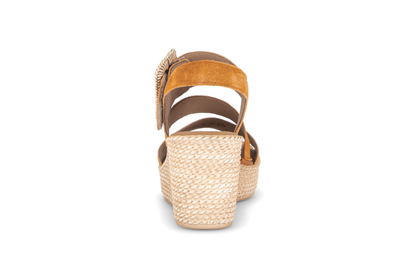 Gabor 84.771.10 Mustard Suede Wedge Sandals