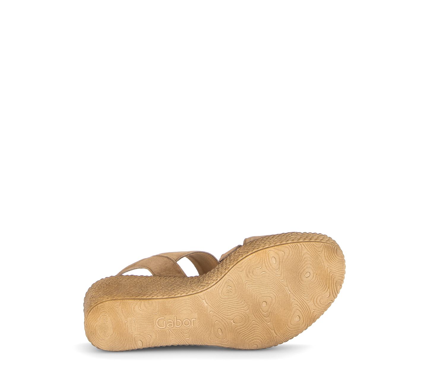 Gabor 84.771.14 Peanut Brown F Fit Wedge Sandals