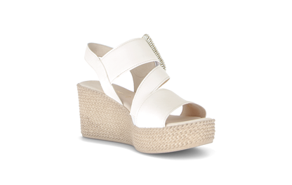 Gabor 84.771.20 Latte Cream F Fit Wedge Slingback Sandals