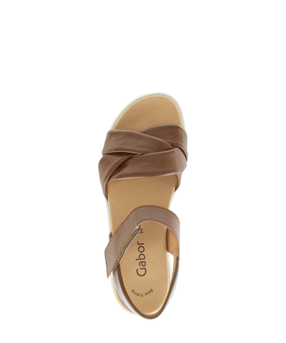 Gabor 84.812.28 Cognac Tan Velcro Sandals