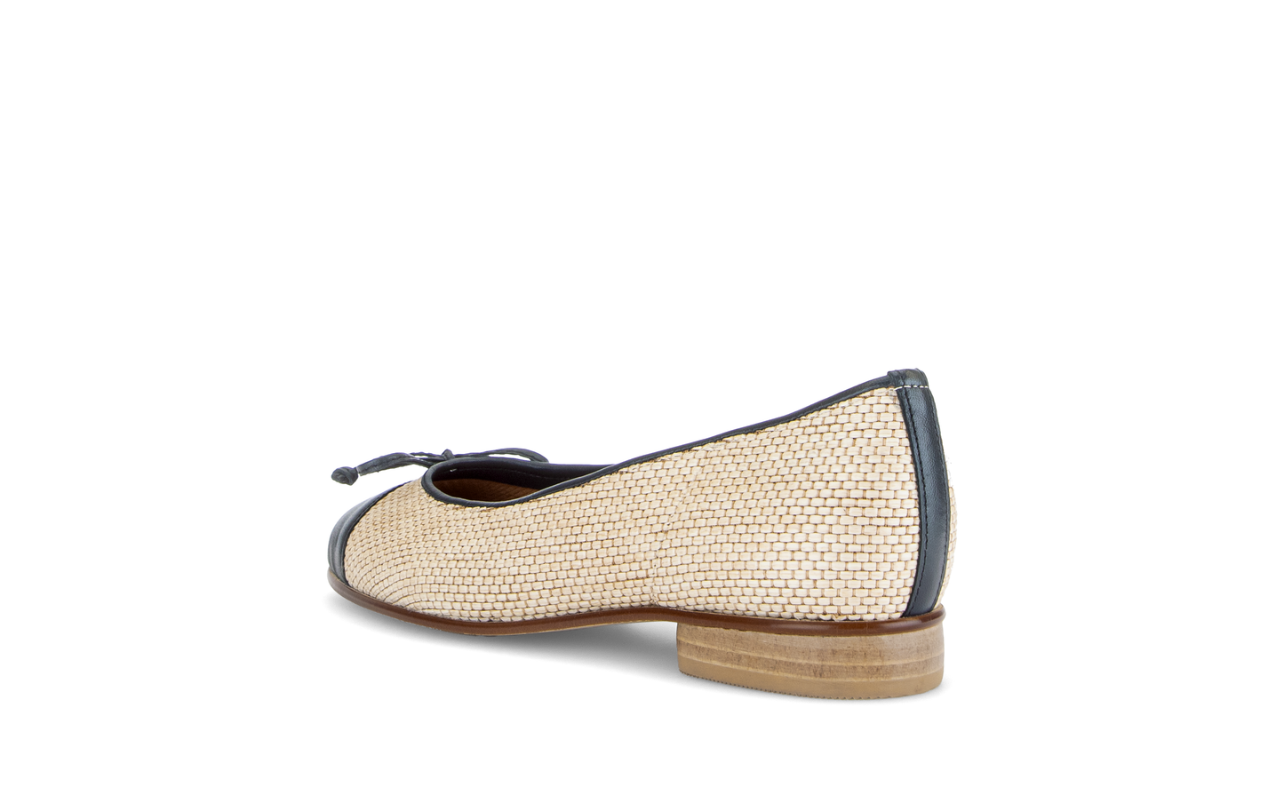 Gabor 85.102.46 Natural & Navy Combi F Fit Slip On Pumps