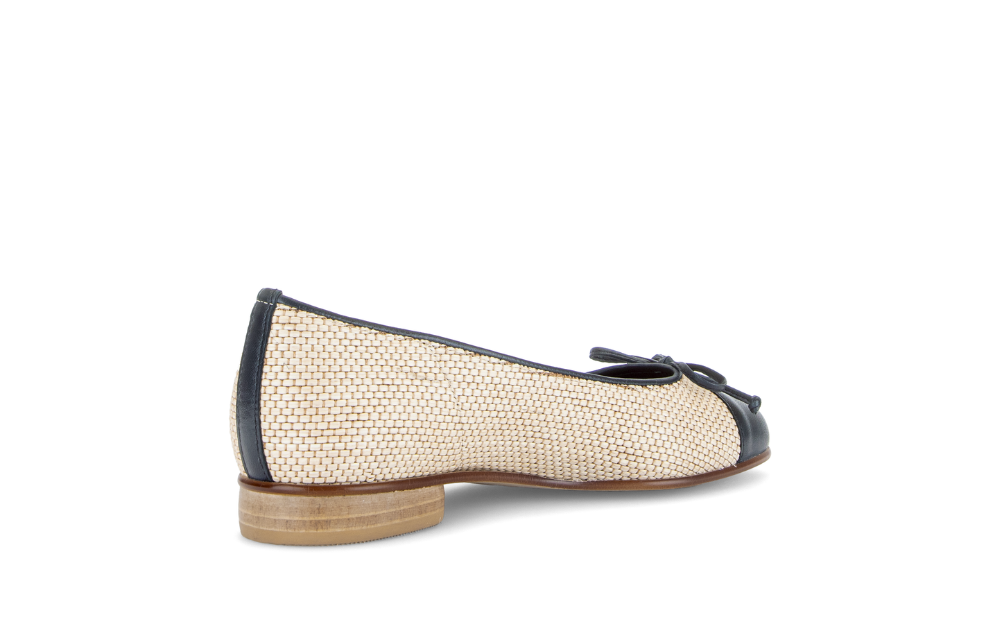 Gabor 85.102.46 Natural & Navy Combi F Fit Slip On Pumps