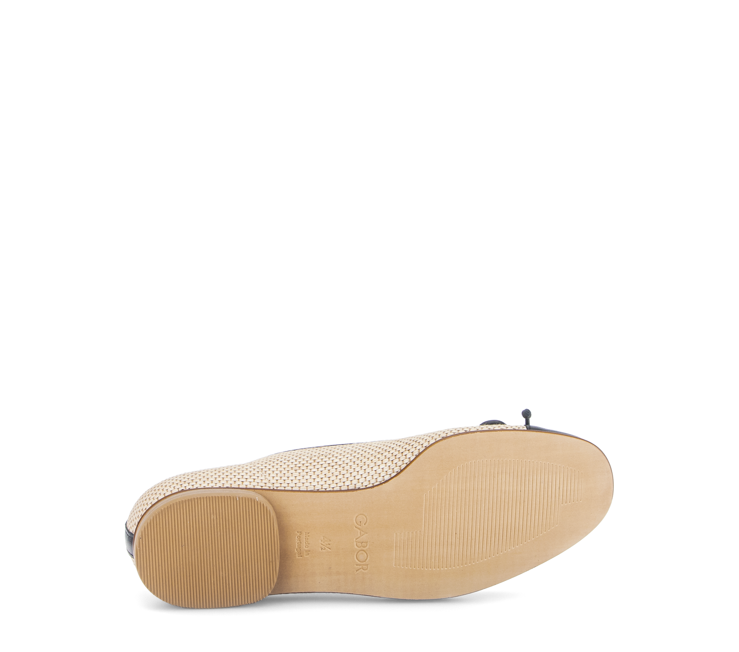 Gabor 85.102.46 Natural & Navy Combi F Fit Slip On Pumps