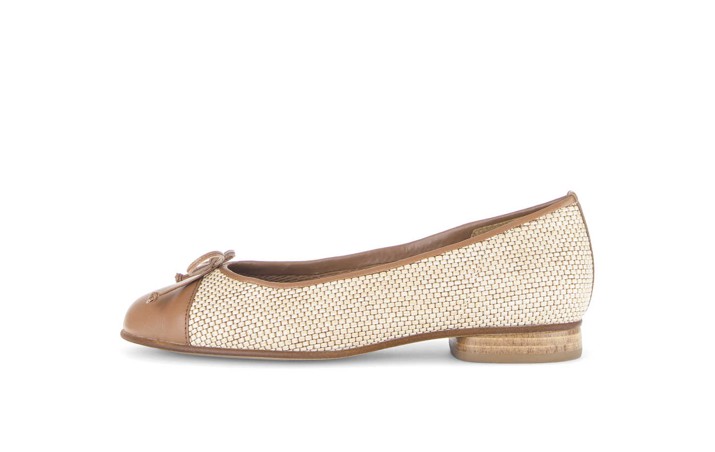 Gabor 85.102.48 Natural & Brown F Fit Slip On Pumps