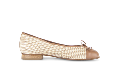 Gabor 85.102.48 Natural & Brown F Fit Slip On Pumps