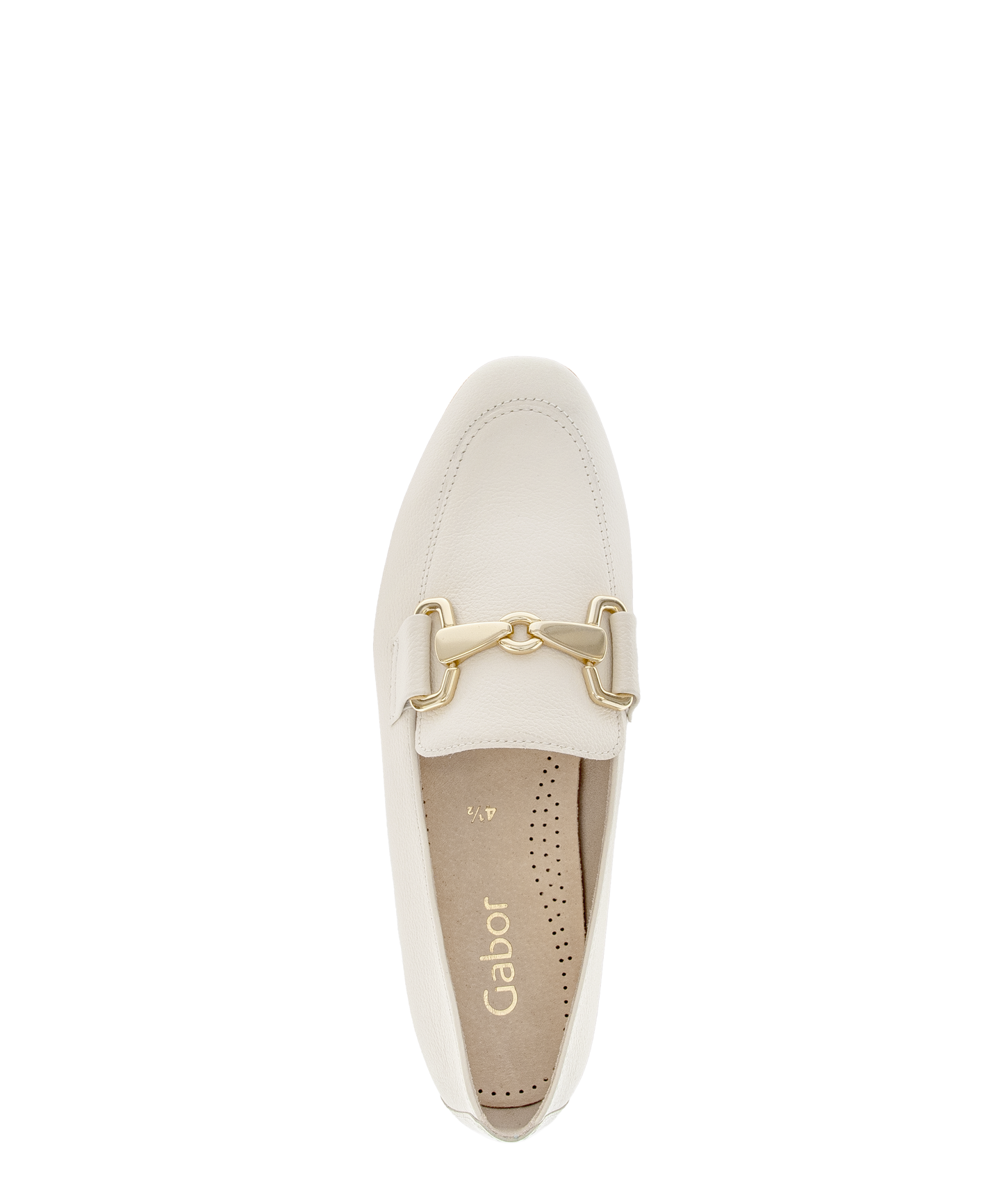 Gabor 85.211.22 Latte Cream & Gold F Fit Slip On Loafers
