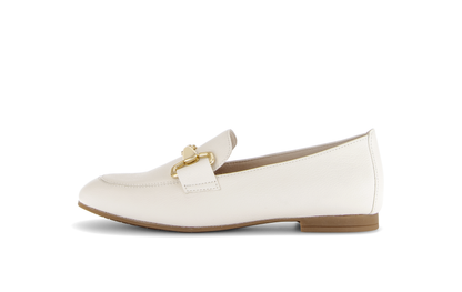 Gabor 85.211.22 Latte Cream & Gold F Fit Slip On Loafers