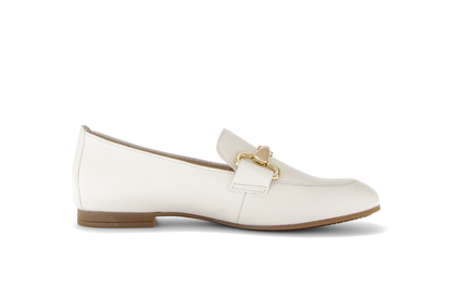 Gabor 85.211.22 Latte Cream & Gold F Fit Slip On Loafers