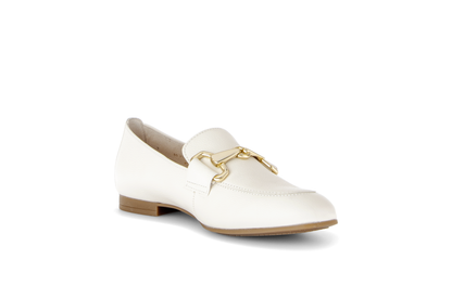 Gabor 85.211.22 Latte Cream & Gold F Fit Slip On Loafers