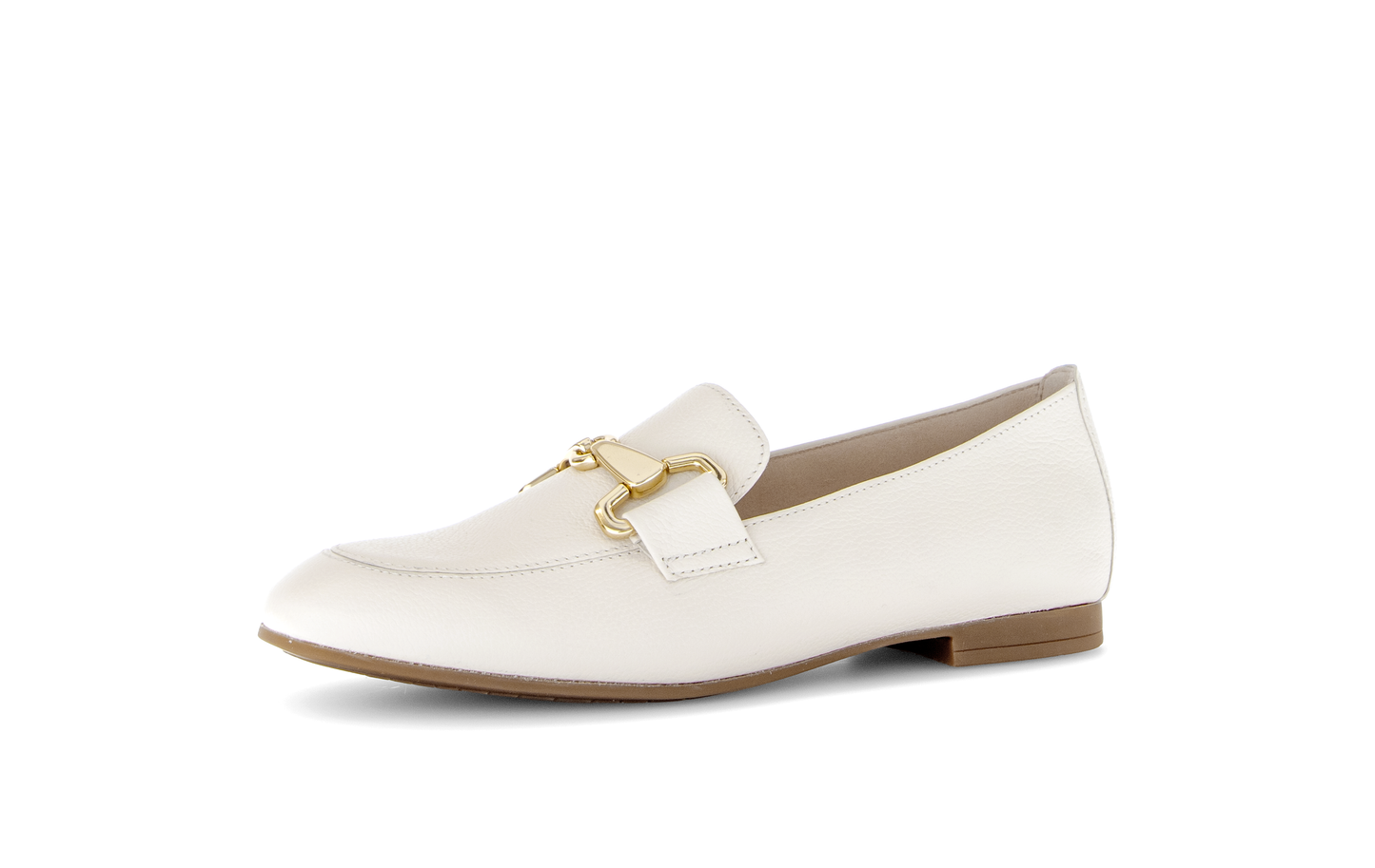 Gabor 85.211.22 Latte Cream & Gold F Fit Slip On Loafers