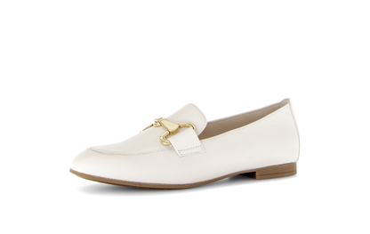 Gabor 85.211.22 Latte Cream & Gold F Fit Slip On Loafers