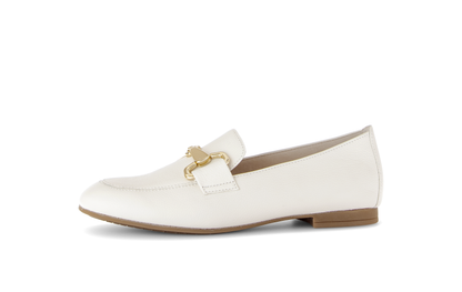 Gabor 85.211.22 Latte Cream & Gold F Fit Slip On Loafers