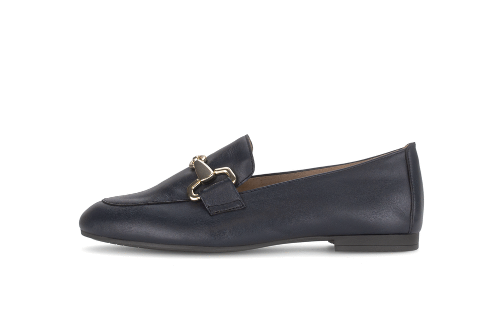 Gabor 85.211.26 Dark Blue Navy F Fit Slip On Loafers