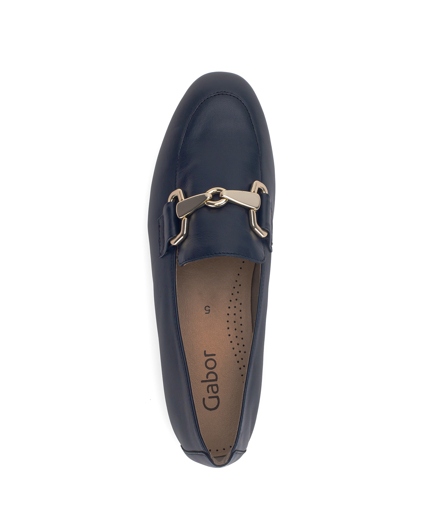 Gabor 85.211.26 Dark Blue Navy F Fit Slip On Loafers