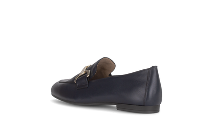 Gabor 85.211.26 Dark Blue Navy F Fit Slip On Loafers