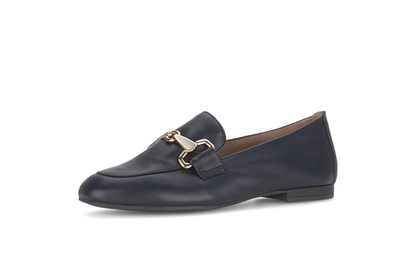 Gabor 85.211.26 Dark Blue Navy F Fit Slip On Loafers