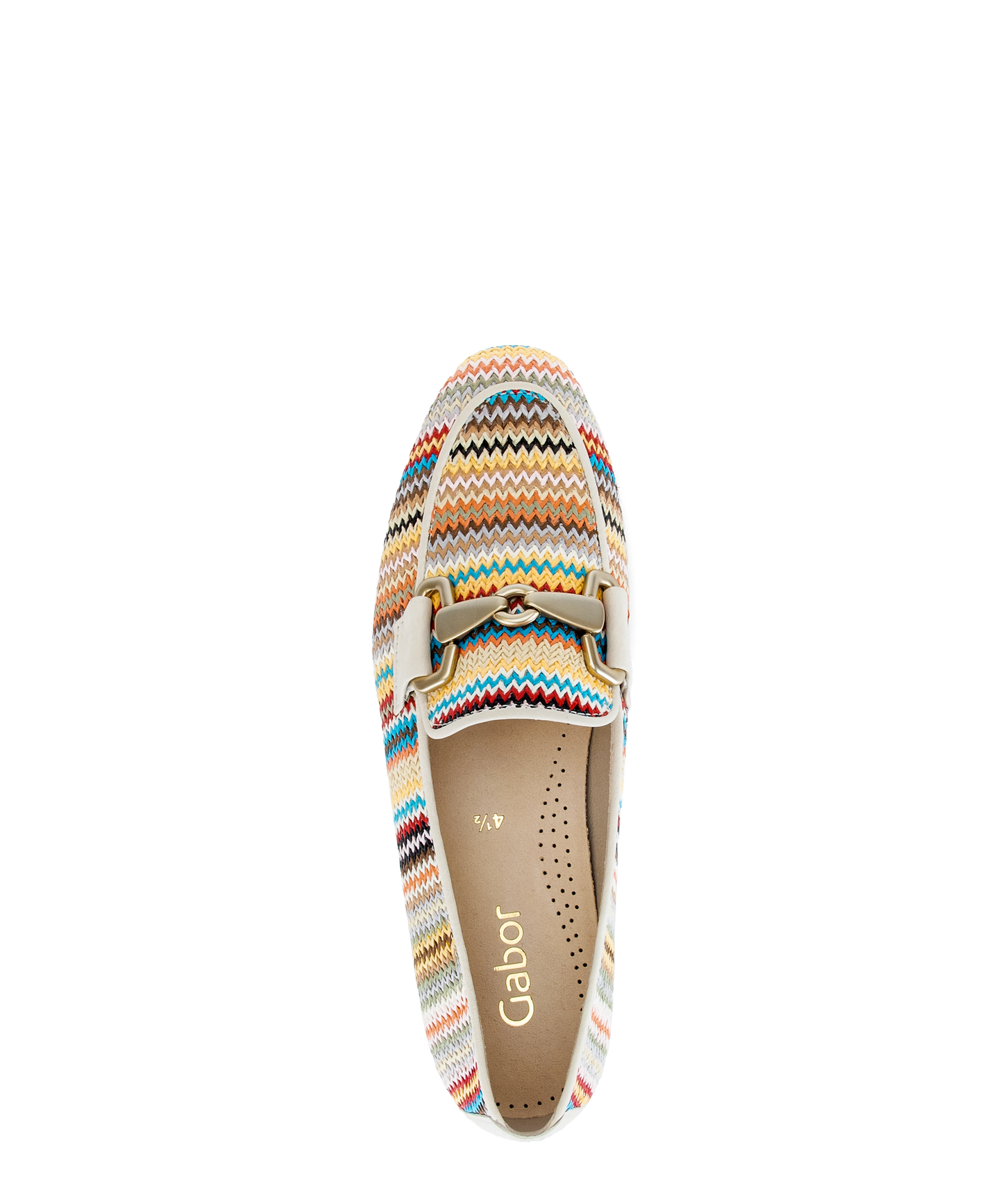 Gabor 85.214.41 Multicolour & Cream F Fit Slip On Loafers