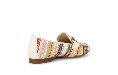 Gabor 85.214.41 Multicolour & Cream F Fit Slip On Loafers